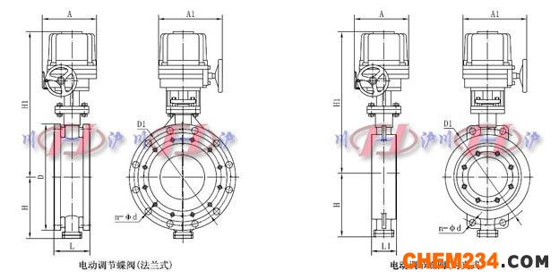 電動(dòng)調(diào)節(jié)蝶閥外形尺寸